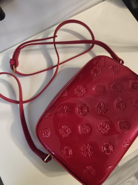 Torebka damska listonoszka crossbody lakierowana skóra naturalna  Wittchen