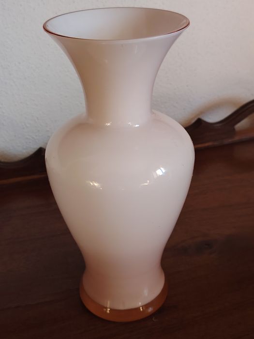 Jarra Côr Rosa em vidro Murano