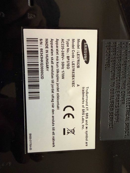Telewizor Samsung LE37R82B 37” – sprawny, pilot w zestawie