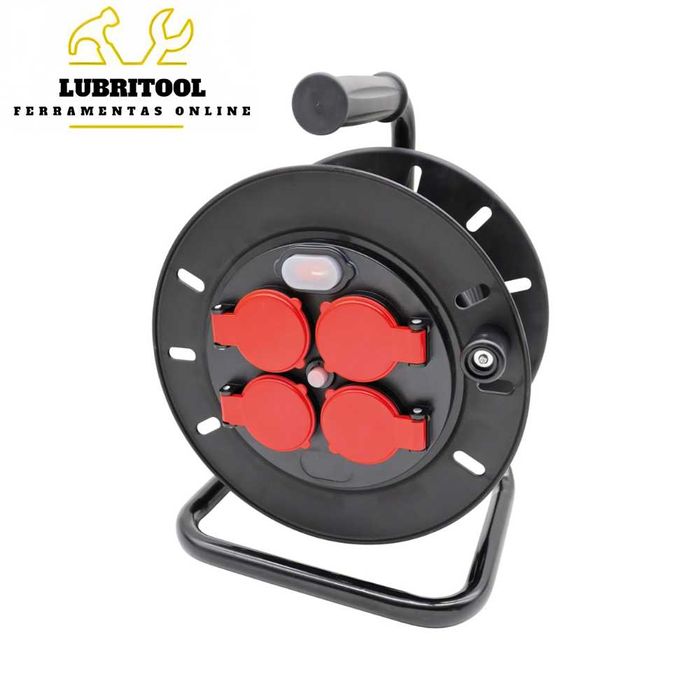 Extensão Elétrica com Enrolador Tampas 1,5mm2 25/50m 0008.065 | NOVAS