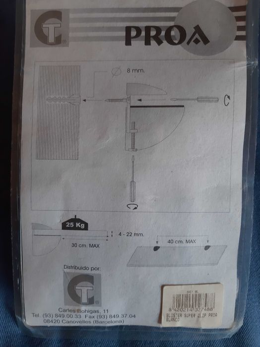 Suporte de prateleira (conjunto de 2)