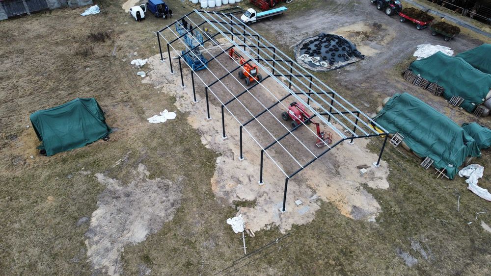 Konstrukcja hali 14x20, Konstrukcja ocynkowana, Hale stalowe, PROMOCJA