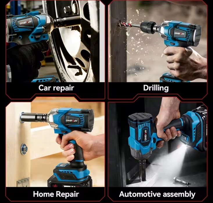 Pneumático Elétrico 2 Baterias 2 em 1