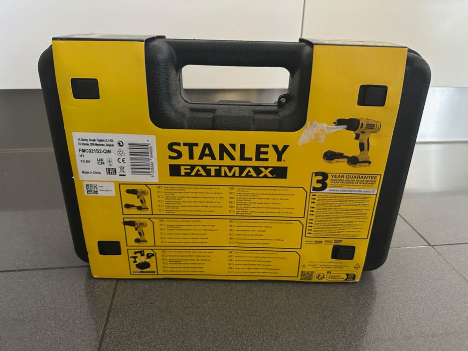 Berbequim Aparafusadora com Percussão Stanley Fatmax FMC021S2-QW 10.8V Novo em Caixa c/Fatura Garantia