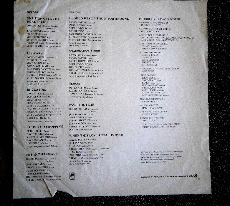 Peter Allen Bi Coastal Vinil LP