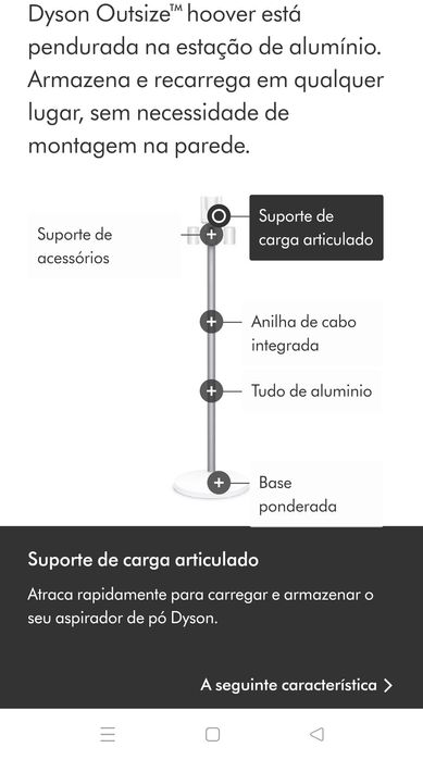 Suport de carregamento para Dayson V11,V15, dayson gen5.
