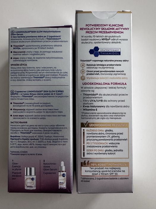 Nivea Luminous zestaw