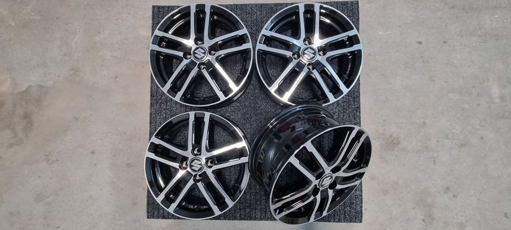 Suzuki 15" Alufelgi 5x114,3 Swift Sport / SX4 / S-Cross / Czarny Poler