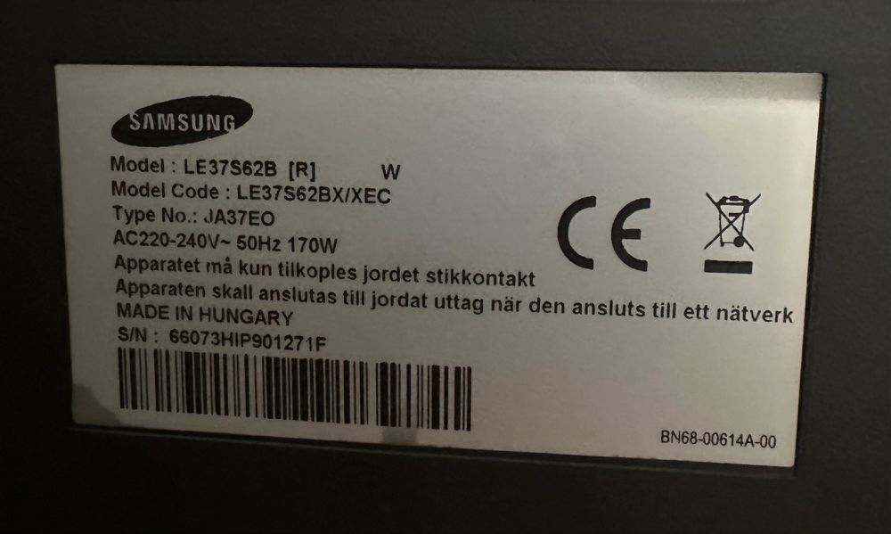 Modulos do TV Samsung  LE37S62BX/XEC