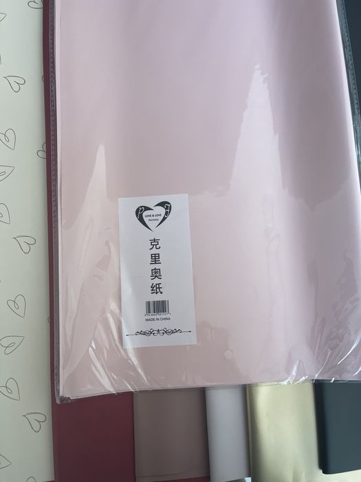 Плёнка, бумага для цветов. Упаковка.