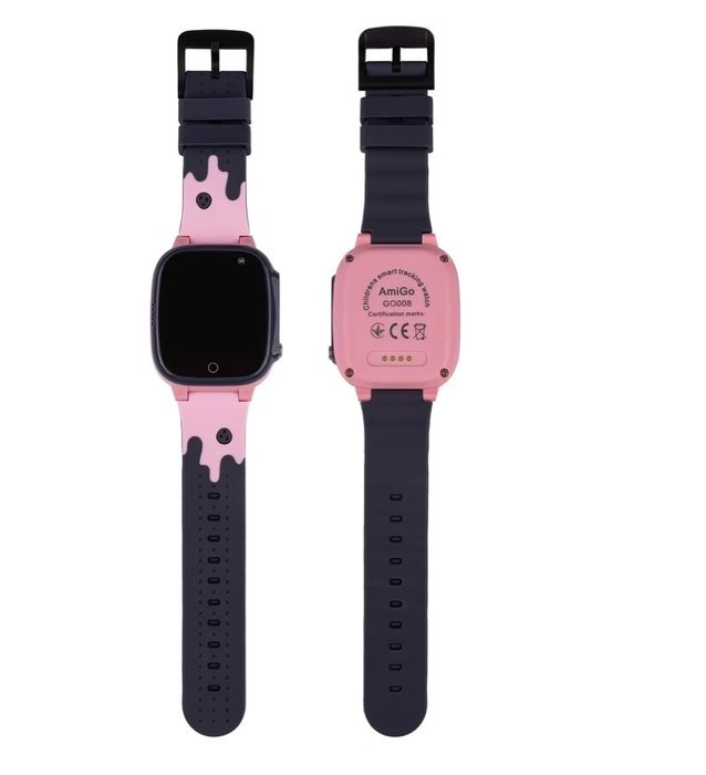 Дитячий годинник AmiGo GO008 Milky GPS WIFI Pink