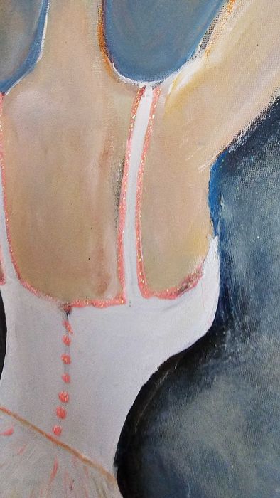 Quadro Bailarina - Pintura em tela