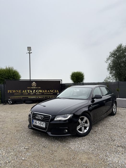 Audi A4 B8 Avant 2.0 TDI S-line GWARANCJA NA ROK, LED-y, duże radio kolorowy FIS bogate wyposażenie, klima, bez wkładu bez rdzy perfekcyjny stan RATY