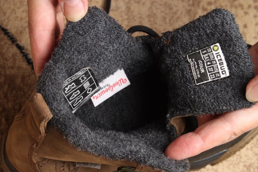 Зимние, влагостойкие ботинки для подростка Icebug, р.37/23 см/US5