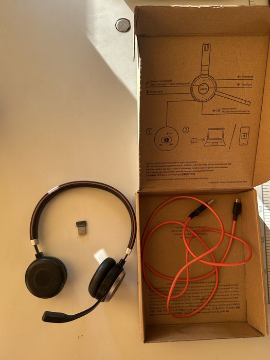 Jabra Evolve 65 Bluetooth гарнитура + USB адаптер | Беспроводные наушники