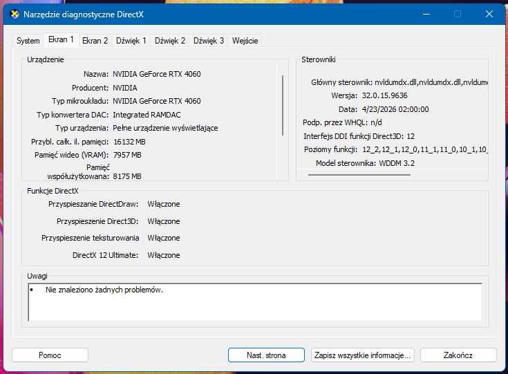Komputer Stacjonarny i7-7700 16GB RAM DDR4 256GB SSD + 1000 GB SSD - GeForce RTX 4060 8GB