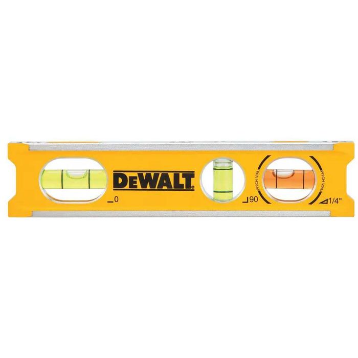 DeWALT DWHT42525-0 Рівень з алюмінію 165 мм з 3 капсулами і магнітами