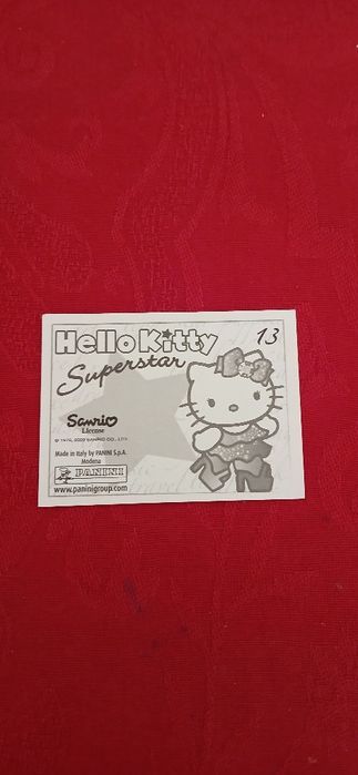 Cromo Hello Kitty, n° 13, novo