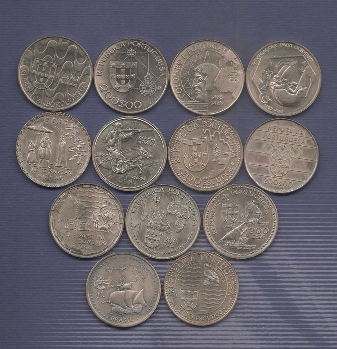 moedas de 200$00