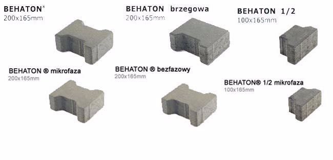 Kostka Brukowa 8cm Szara Holland Tetka Prostokąt Behaton Polbruk STYL