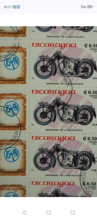 Piękne znaczki w arkuszach