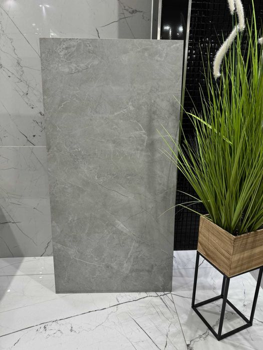 Szary gres półmatowy jak KAMIEŃ 120x60 SZARA ŻYŁKA - WYPRZEDAŻ