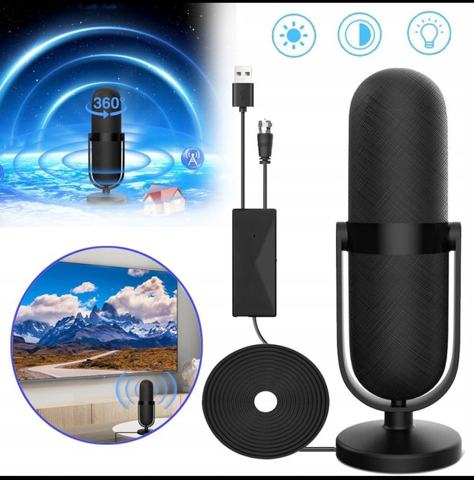 Cyfrowa antena TV do wnętrz