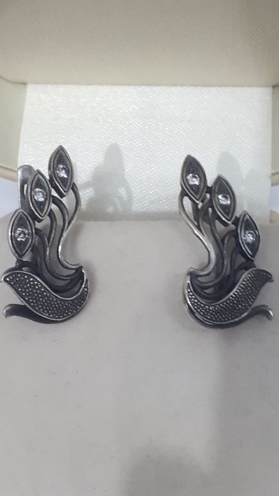 Серьги серебро 925пр.875пр.