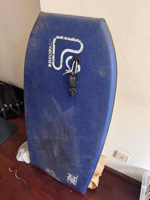 Prancha de bodyboard Rheopaipo , fato Bare, pés de pato e botins! Para desocupar - OPORTUNIDADE
