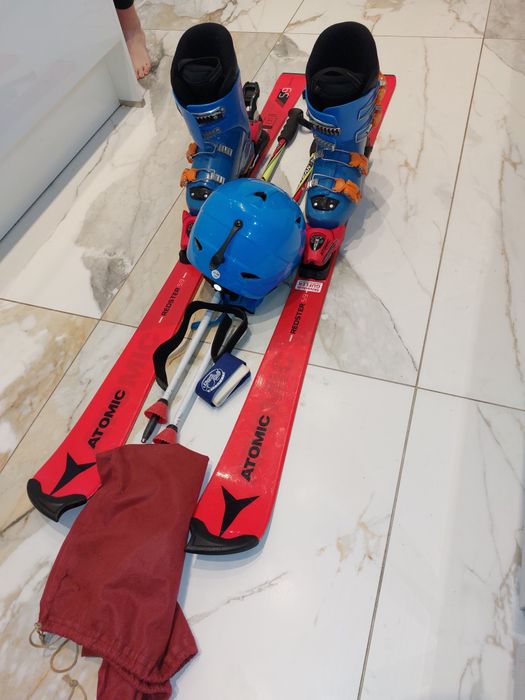 Narty slalomowe Atomic Redster S9 131cm zestaw buty, kijki i kask