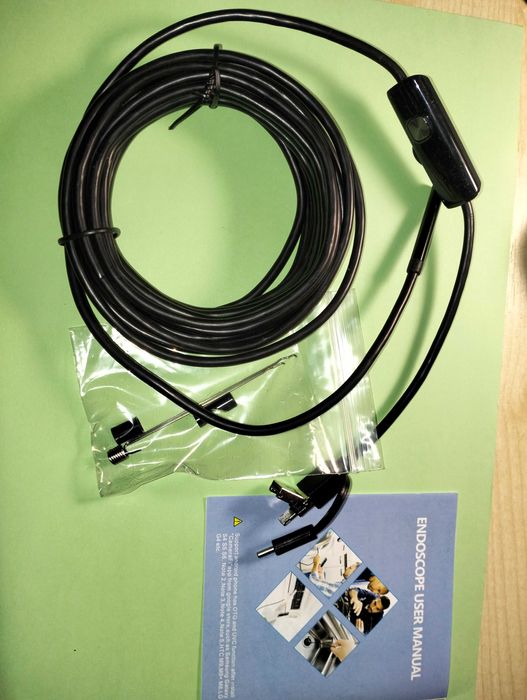 Ендоскоп 5,5 мм 7 мм об’єктив для  Android і Windows довж  1,5 -5 м