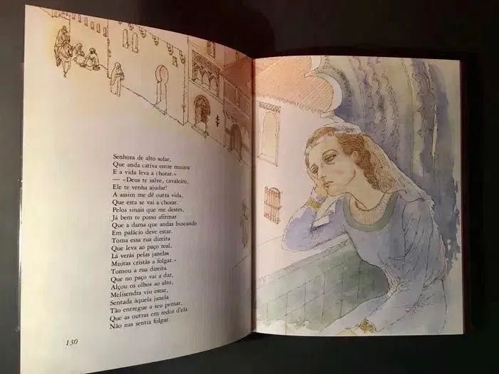 Tesouros da Literatura Popular Portuguesa - Verbo 1985 - 22x28 cm/s