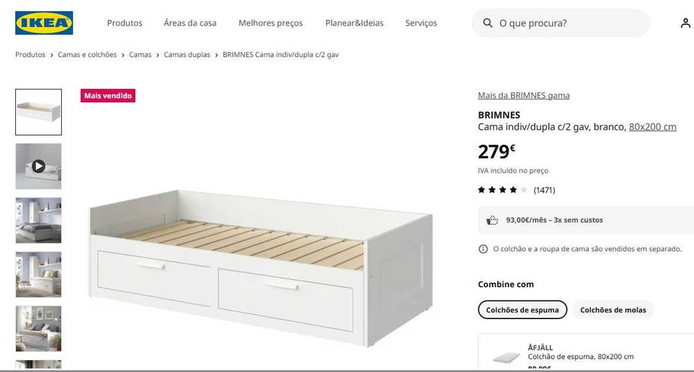 Sofa-Cama Brimnes Ikea