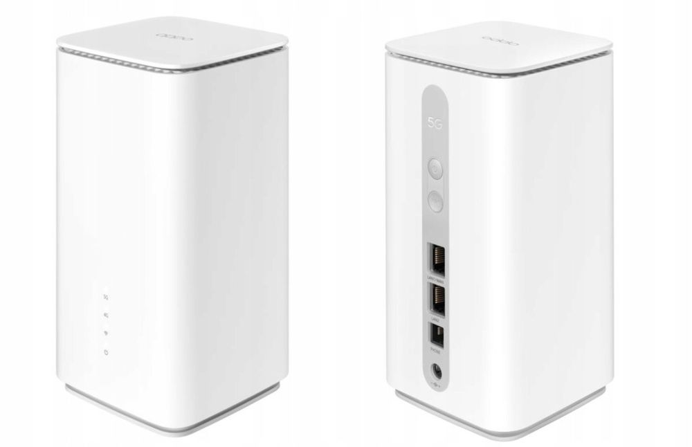 Router Oppo 5G CPE T1a
ROUTER OPPO 5G CPE T1a 5G Wi-Fi 6