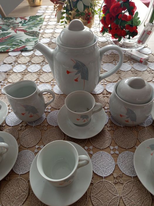 Serwis kawowy Wawel porcelana Wałbrzych