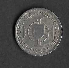 Moeda de 2.50 Escudos. Moçambique 1955
