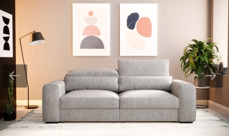 Sofá cinza Gato preto