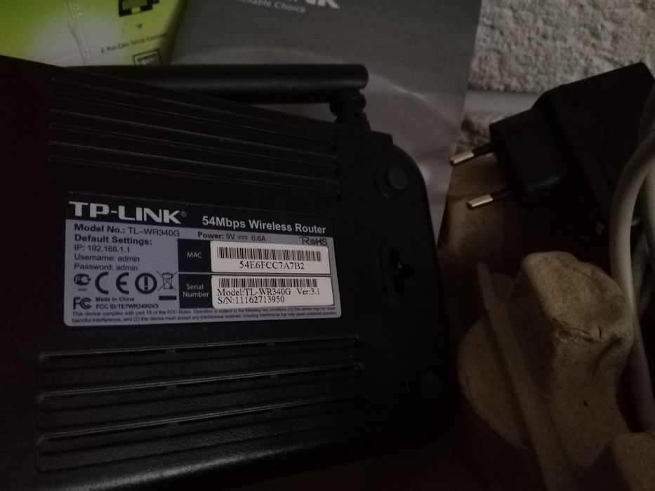 Маршрутизатор / роутер TP-LINK TL-WR340G
