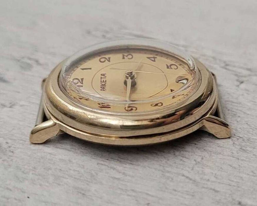 Pozłacany zegarek "Raketa" ZSRR