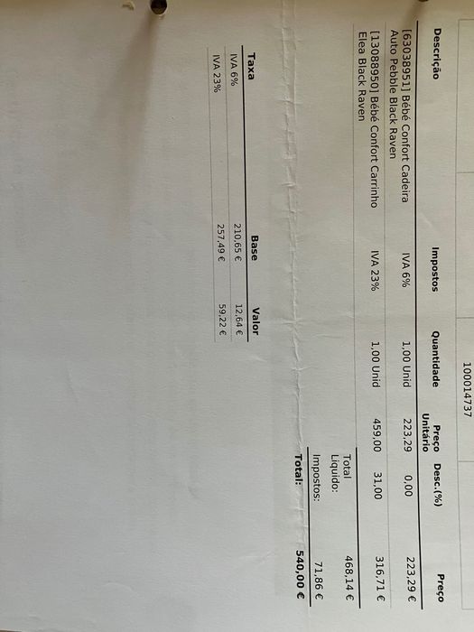 Carrinho + cadeira auto