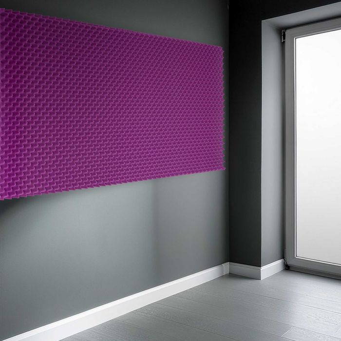 Panel akustyczny fala dźwiękochłonna fioletowa 4cm Bitmat na ścianę