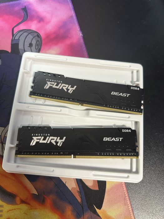 Модуль памяти Kingston Fury DDR4 16GB 2x8GB 3200MHz Beast Black