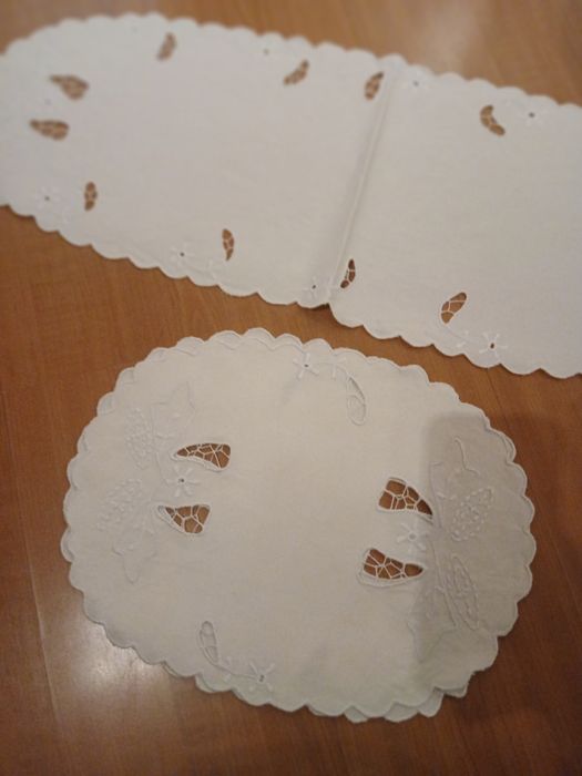 Conjunto naperon de quarto