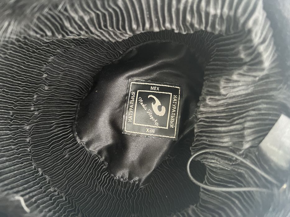 Берет норковий чорний