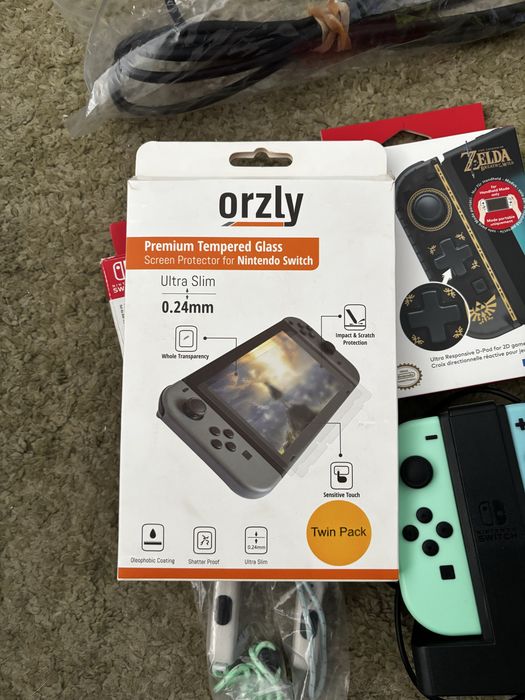 Nintendo Switch + Joy cons Extra + Dock Extra + Varios Acessorios Extra