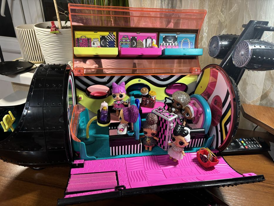 Літак ЛОЛ, іграшка 4в1 для ЛОЛ, Ляльки L.O.L.