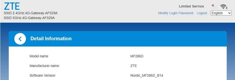 ZTE MF286D, LTE, Nordic - Agregacja Pasm, Kompletny