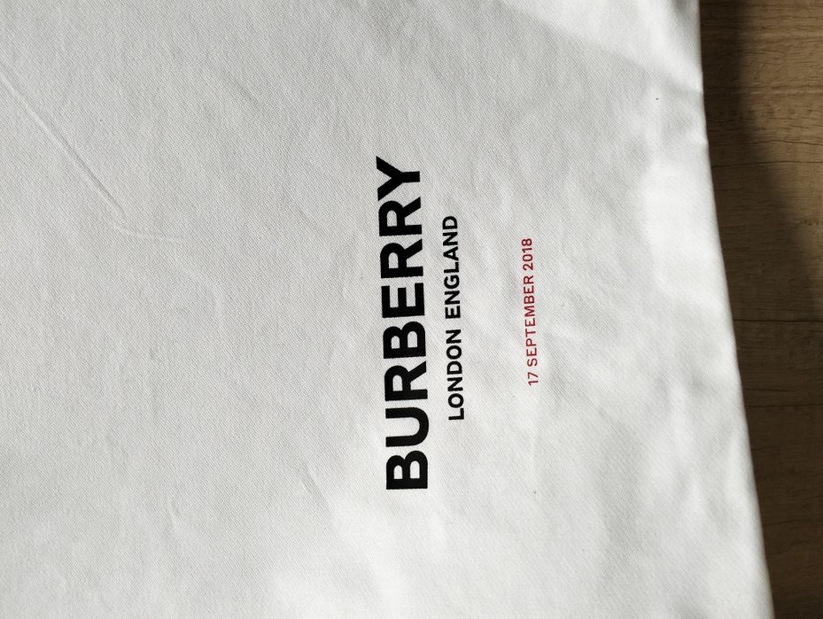 Новий білий рюкзак Burberry 17 September 2018 портфель 100% бавовна