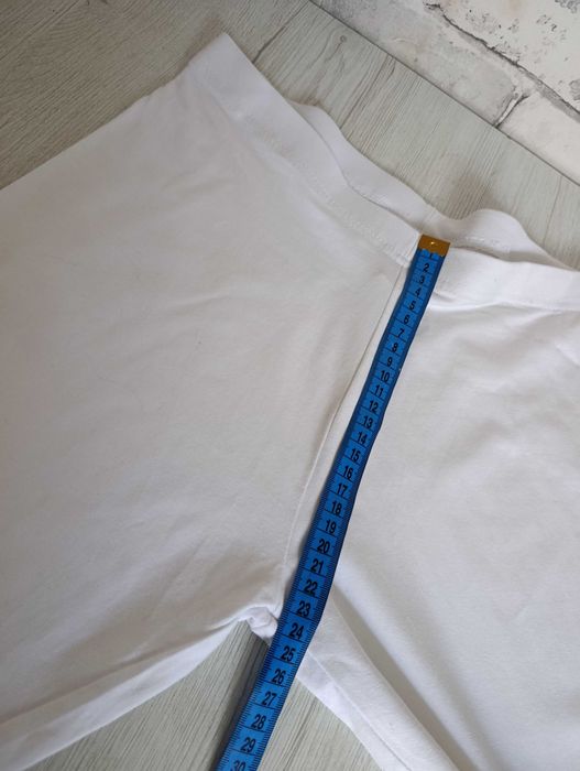bawełniane krótkie białe legginsy 3/4 za kolano M/L na gumce rybaczki