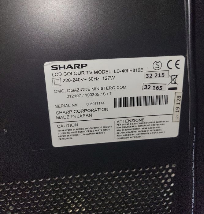 LED телевізор Sharp LC-40LE810E діагональ 40 дюймів